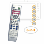 8 in 1 Universal Remote Control – Multi-Device TV/DVD/STB/AUX Controller