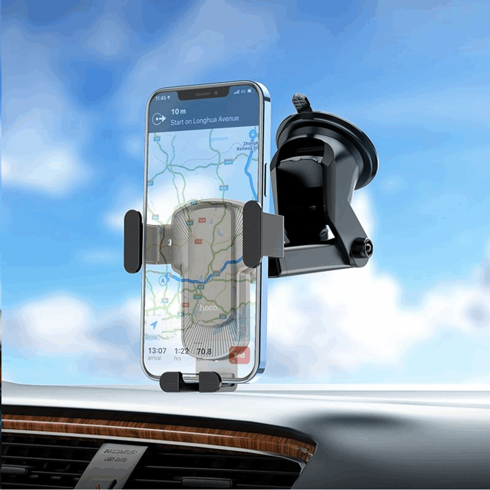 hoco  CA104 Gravity Stretch Car Holder — Black - Image 9