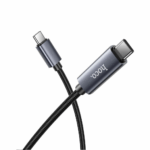 hoco. X112 USB-C to USB-C 60W Screen-Display Charging & Data Cable — Black - Image 4