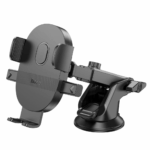 hoco. H19 “Mighty” One-Button Center Console Car Holder — Black - Image 2
