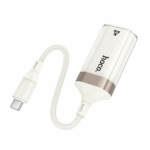 hoco. UA41B “Crystal” USB-C to Ethernet Adapter (10/100 Mbps) – Apricot - Image 3