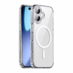Clear MagSafe Phone Case – Slim Transparent Shockproof Cover (White Ring, for iPhone 17)