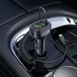 hoco NZ11A “Guide” 30W PD Car Charger (1×USB-C + 2×USB-A) with Lightning Cable – Black - Image 5