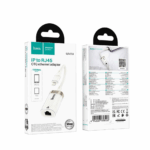 hoco. UA41A “Crystal” Lightning (iPhone/iPad) to Ethernet Adapter (10/100 Mbps) – Apricot - Image 2