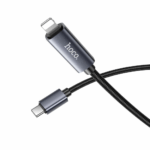 hoco. X112 USB-C to Lightning Charging & Data Cable — Black - Image 6