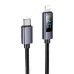hoco. X112 USB-C to Lightning Charging & Data Cable — Black - Image 2