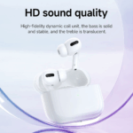hoco. EW75 Physical Noise Cancelling True Wireless Earphones – White - Image 5