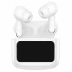 hoco. EQ14 Cool Color True Wireless Bluetooth Headset with Touch Screen – White - Image 3