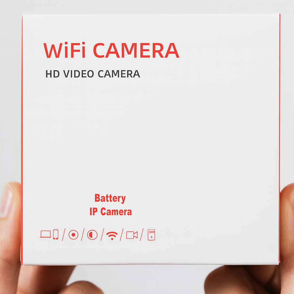 1a12312345 WiFi HD Video Camera – Battery-Powered Wireless IP Camera for Smart Home Surveillance - Image 1