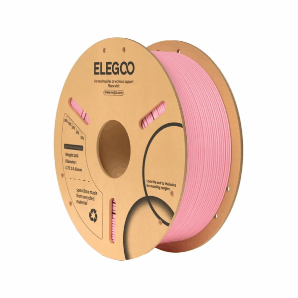 ELEGOO PLA Filament – Pink, 1.75mm, 1kg Spool (PLA, 1.75mm FDM Printers)