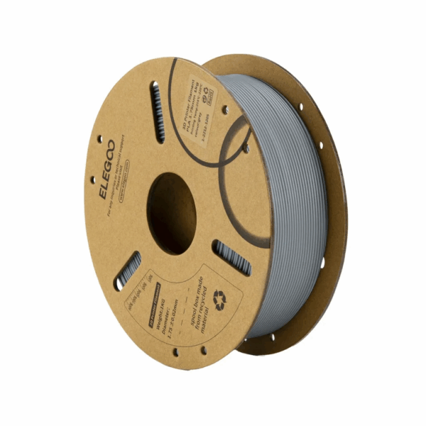 ELEGOO PLA Filament – Grey, 1.75mm, 1kg Spool (PLA, 1.75mm FDM Printers)