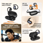 hoco. EA4 Cloud Open True Wireless Sleep Bluetooth Headset – Black - Image 9