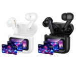 hoco. EQ14 Cool Color True Wireless Bluetooth Headset with Touch Screen – White - Image 5