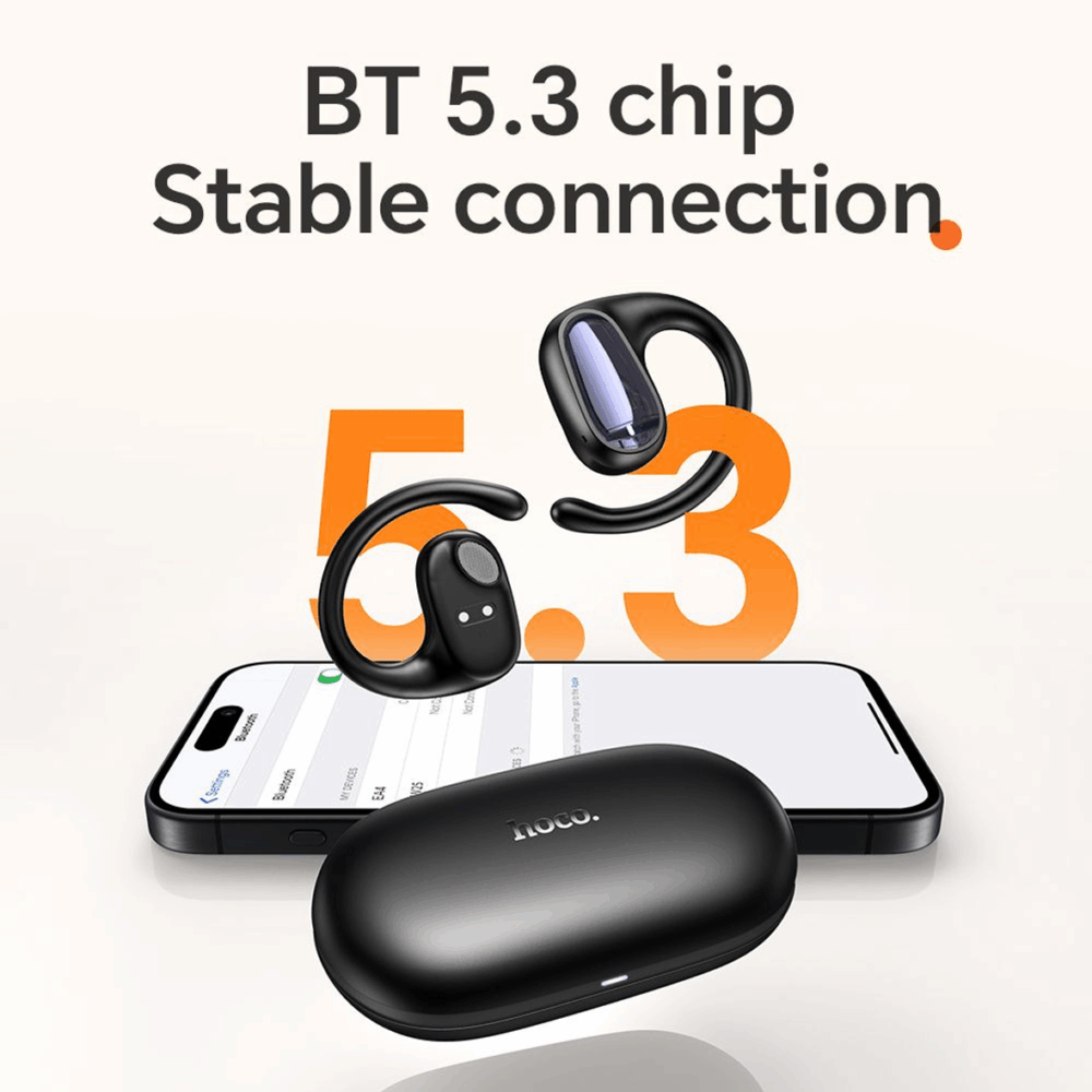 hoco. EA4 Cloud Open True Wireless Sleep Bluetooth Headset – Black - Image 12