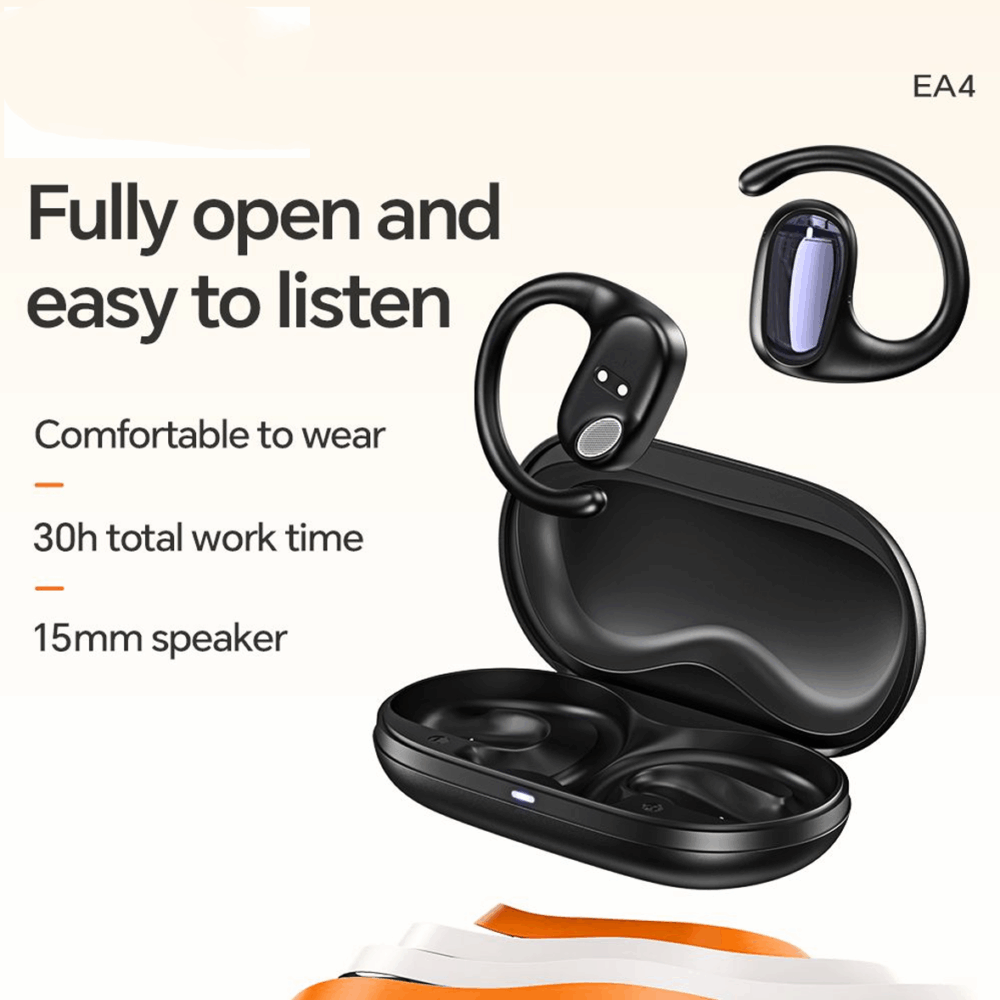 hoco. EA4 Cloud Open True Wireless Sleep Bluetooth Headset – Black - Image 3