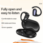 hoco. EA4 Cloud Open True Wireless Sleep Bluetooth Headset – Black - Image 3