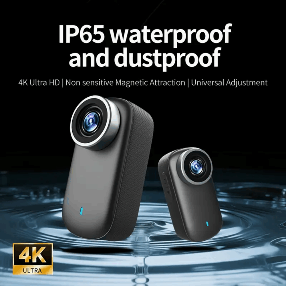 4K Ultra HD Pocket Action Camera – Magnetic Mini Bodycam with Waterproof Housing - Image 6