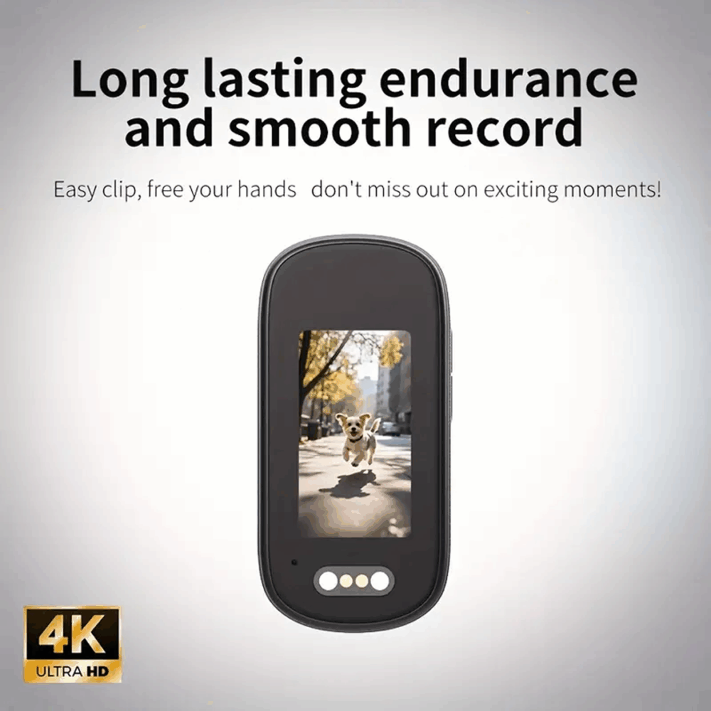 4K Ultra HD Pocket Action Camera – Magnetic Mini Bodycam with Waterproof Housing - Image 3