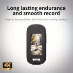 4K Ultra HD Pocket Action Camera – Magnetic Mini Bodycam with Waterproof Housing - Image 3