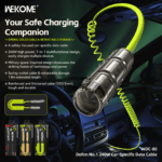 WEKOME WDC-80 Dofon No.1 240 W Car-Specific Fast Charging Data Cable (USB-C to USB-C) – Green - Image 5