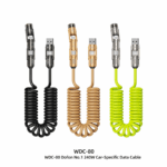 WEKOME WDC-80 Dofon No.1 240 W Car-Specific Fast Charging Data Cable (USB-C to USB-C) – Green - Image 3