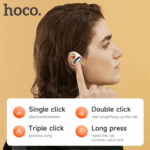 hoco. EA4 Cloud Open True Wireless Sleep Bluetooth Headset – Black - Image 7