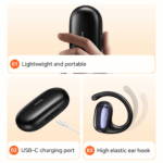 hoco. EA4 Cloud Open True Wireless Sleep Bluetooth Headset – Black - Image 8