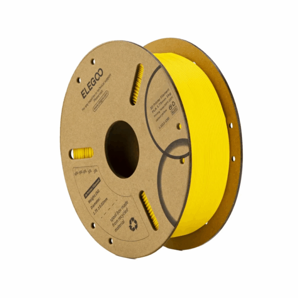 ELEGOO PLA Filament – Yellow, 1.75 mm, 1 kg Spool (PLA, 1.75 mm FDM Printers)