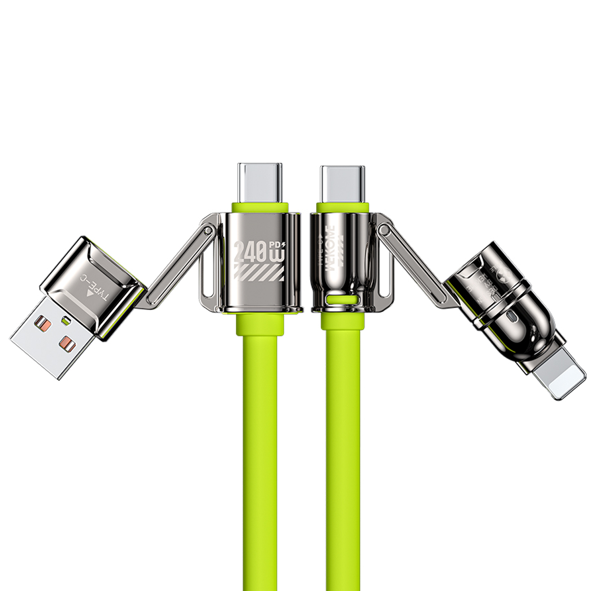 sss33 WEKOME WDC-51 Charging Cable – Fast Charging Data Cable (USB-C to USB-C) – Green - Image 1