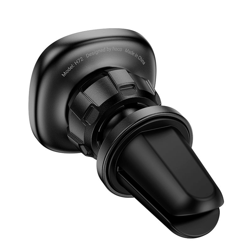 hoco. H72 Crown Magnetic Car Holder – Air Outlet – MagSafe Compatible – Black Metal Gray - Image 7