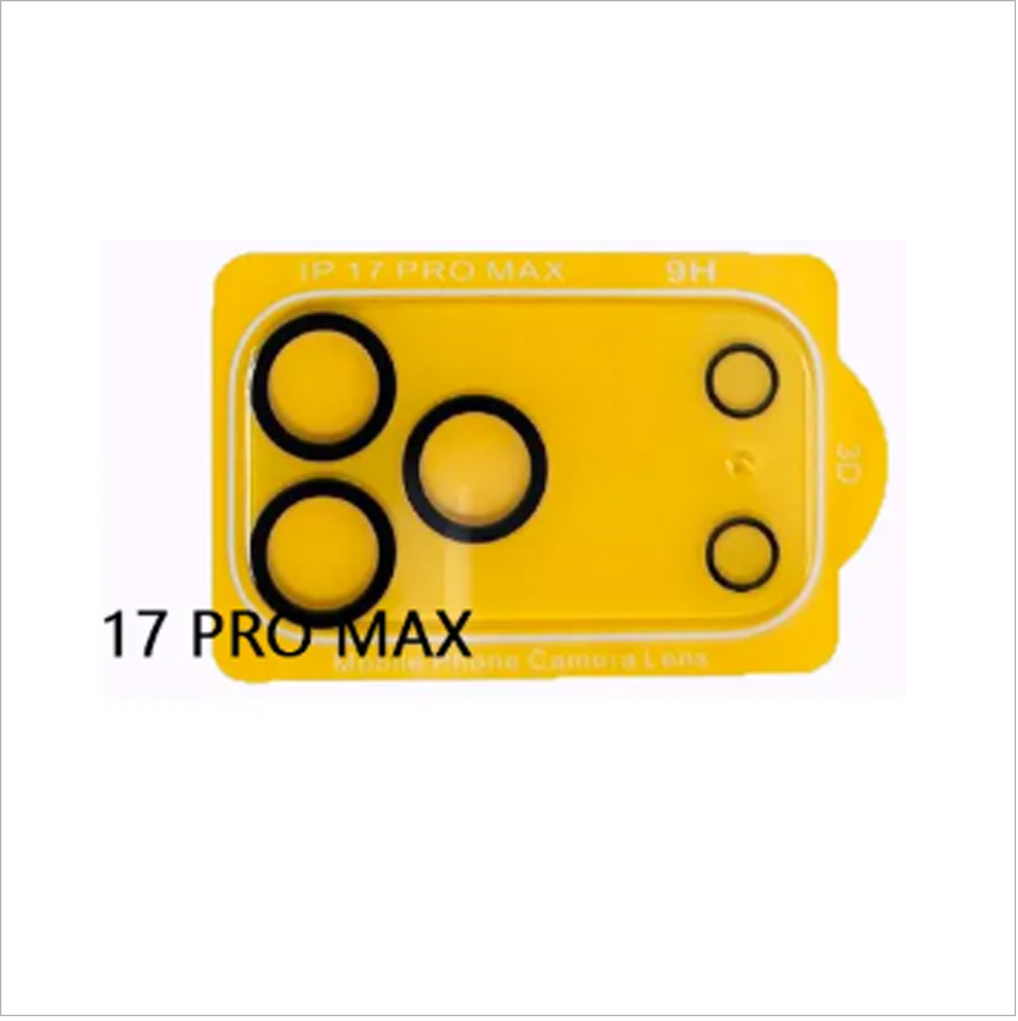 D22323 Back Camera Lens HD Tempered Glass + Black Circle for iPhone 17 Pro Max - Image 1