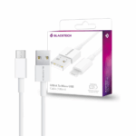 BLACKTECH USB-A to Micro-USB Fast Charging Cable 100cm – White