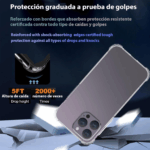 iPhone 12 / 12 Pro 6.1-Inch BLACKTECH Hard Protective Case – Clear - Image 2