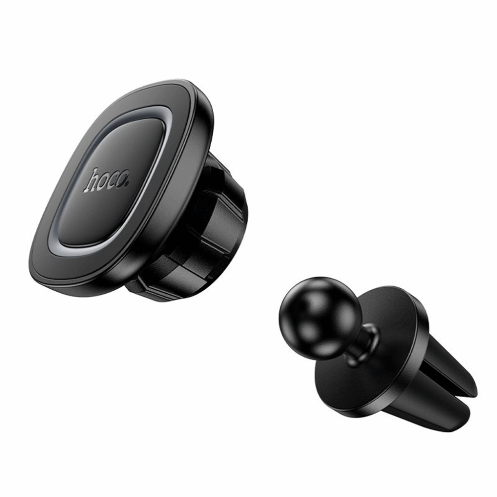 hoco. H72 Crown Magnetic Car Holder – Air Outlet – MagSafe Compatible – Black Metal Gray - Image 4