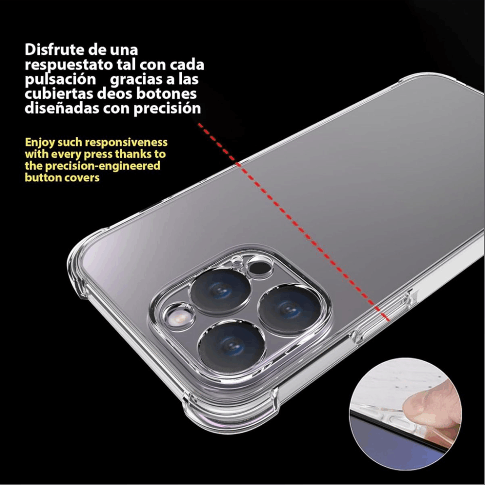 iPhone 12 / 12 Pro 6.1-Inch BLACKTECH Hard Protective Case – Clear - Image 4