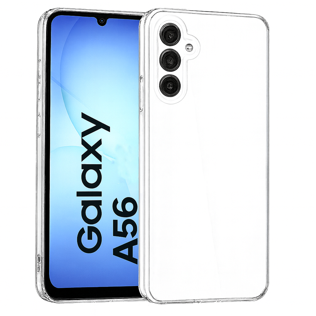 Samsung Galaxy A56 BLACKTECH Thick Silicone Case – Clear