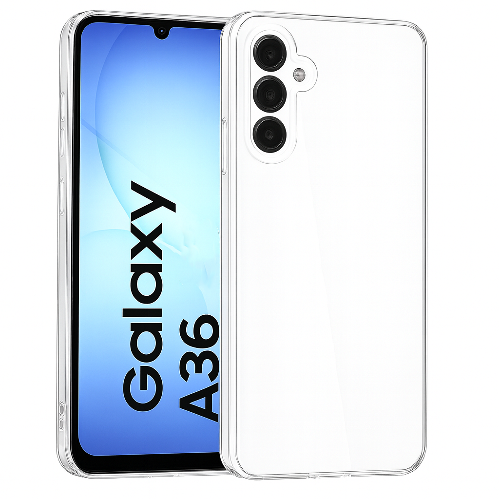 Samsung Galaxy A36 BLACKTECH Thick Silicone Case – Clear