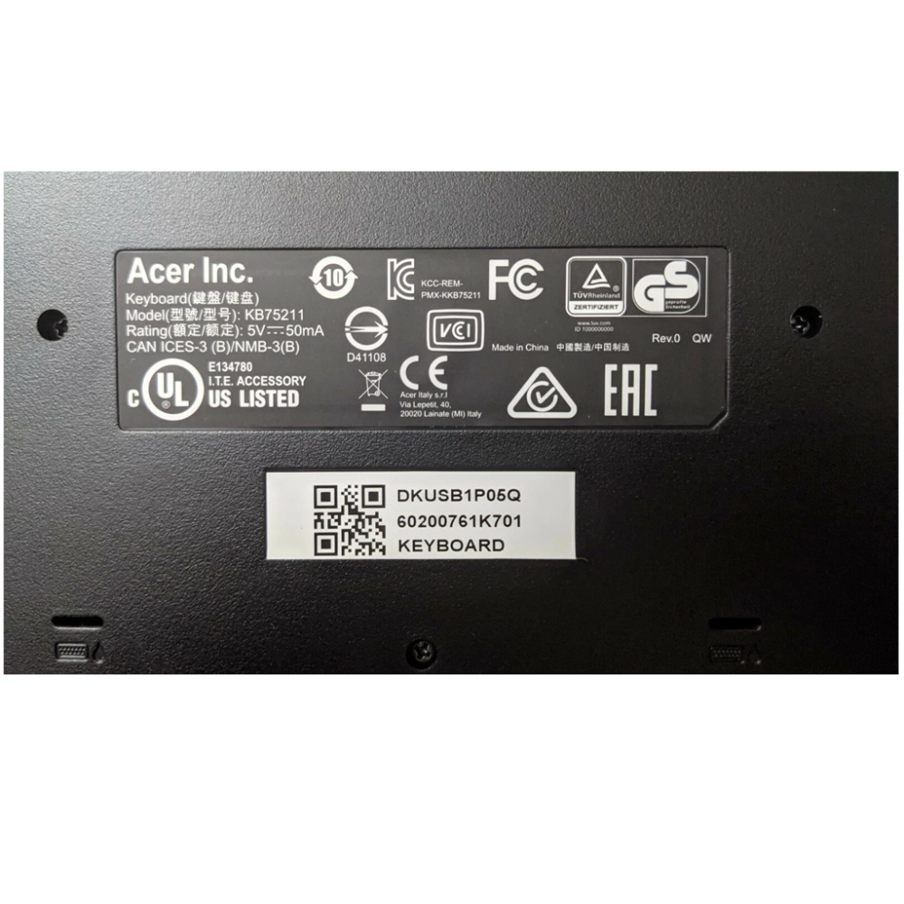 Acer Keyboard KB75211 • Genuine OEM USB Keyboard - Image 2