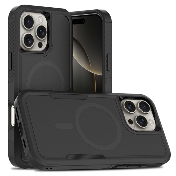 iPhone 17 Pro Max BLACKTECH Commuter (MagSafe Compatible) - Black