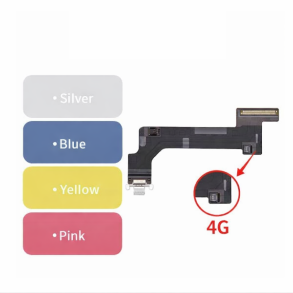 iPad 10th Gen (2022) A14 Wi-Fi Compatible Charging Port Flex Cable