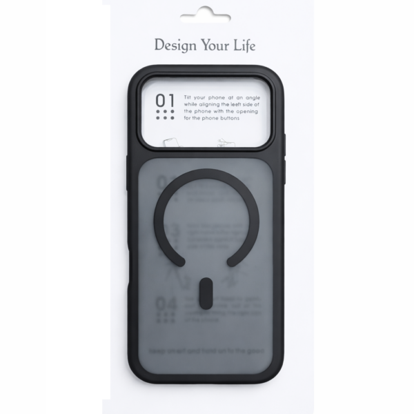 Silicone MagSafe Compatible Phone Case for iPhone 17 Pro Max Black