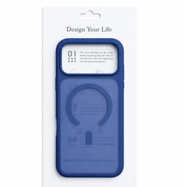 Silicone MagSafe Compatible Phone Case for iPhone 17 Pro  Blue