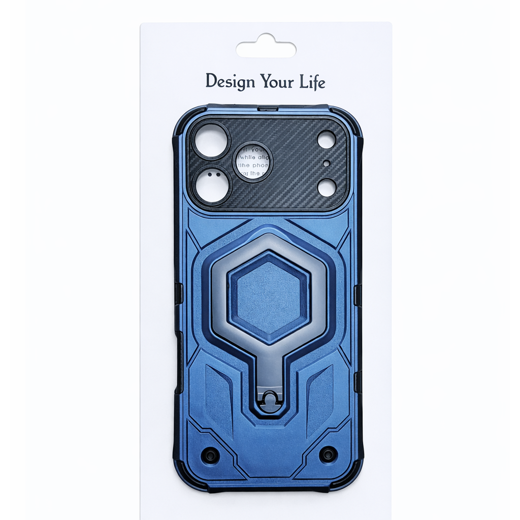ruggedd-blkue Rugged Heavy-Duty Protective Phone Case for iPhone 17 Pro Max Blue - Image 1