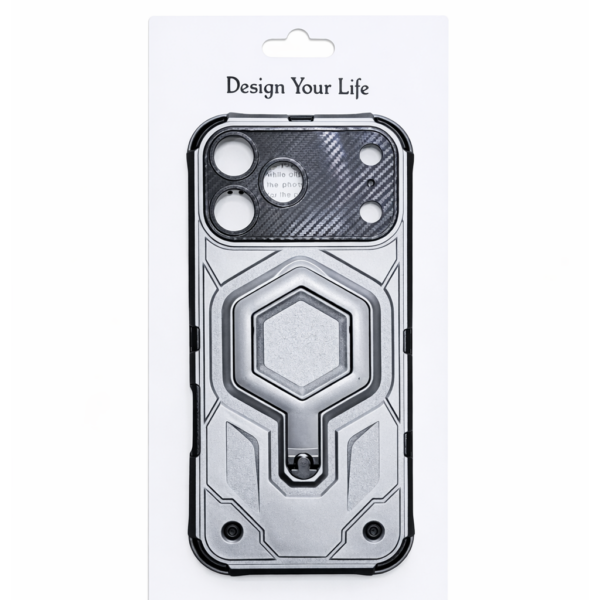Rugged Heavy-Duty Protective Phone Case for iPhone 17 Pro Max Silver