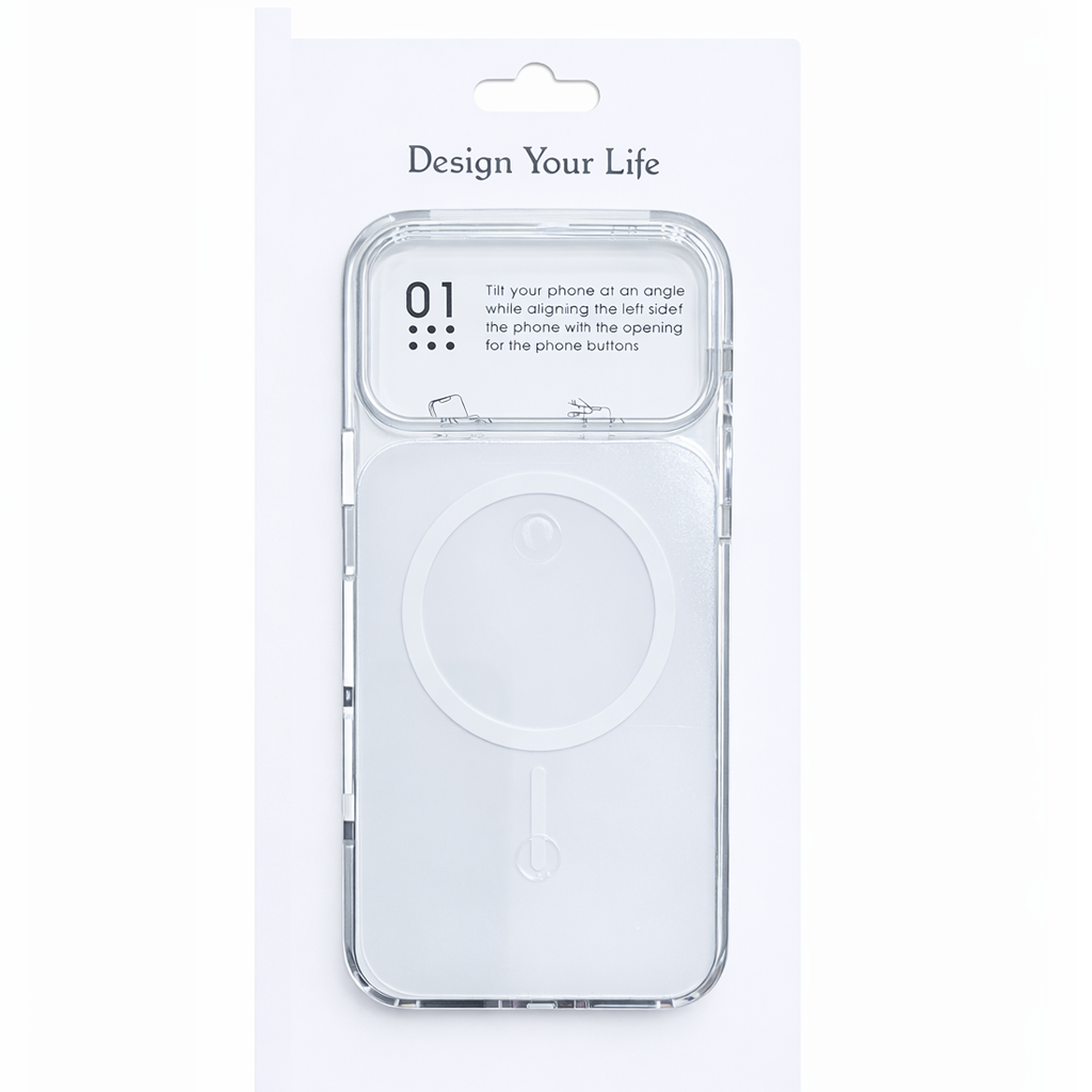s23213a223 iPhone 17 Pro Silicone MagSafe Two-Tone Case White - Image 1