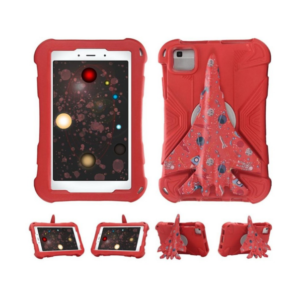 iPad Air 4 / Air 5 10.9 & iPad Pro 11 (2018–2022) Rotatable Tablet Case • Airplane Stand • Red