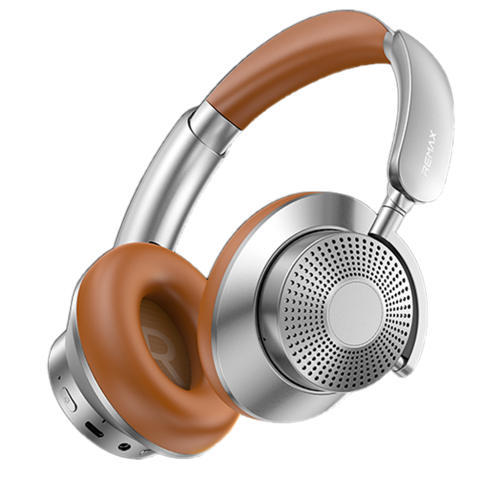 REMAX RB-970HB Wireless ANC Over-Ear Headphones • Bluetooth 5.0 • 40H Playtime • Brown - Image 2
