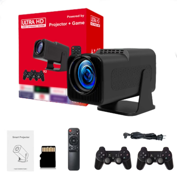 M300 Max 4K Smart Game Projector • Built-in Games • Controllers Included