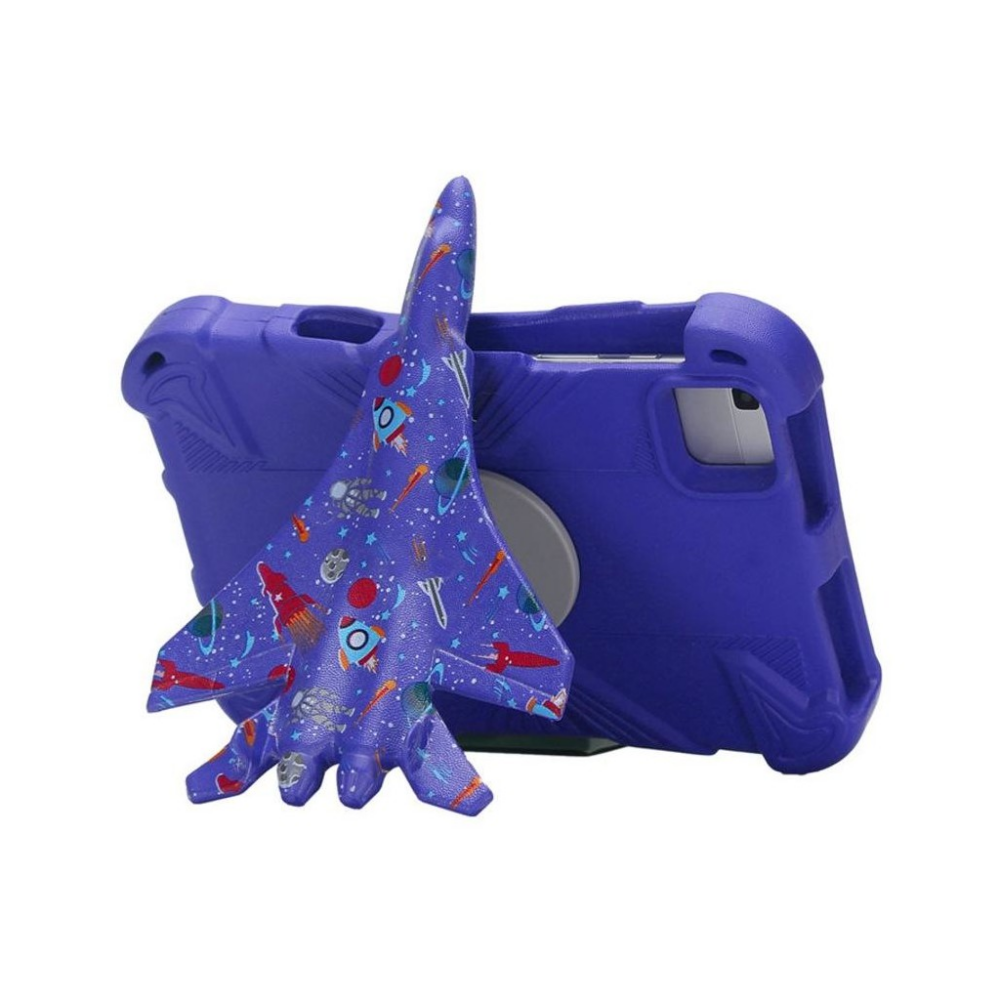 iPad Pro 10.5 / Air 3 / iPad 10.2 (2019–2021) Rotatable Tablet Case • Airplane Stand • Purple - Image 4