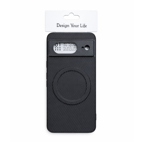 Google Pixel 8 Magnetic Case Black Shockproof Protective Cover